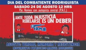 Dia del Combatiente Rodriguista: Homenaje a Julio Oliva y Robert Gonzales