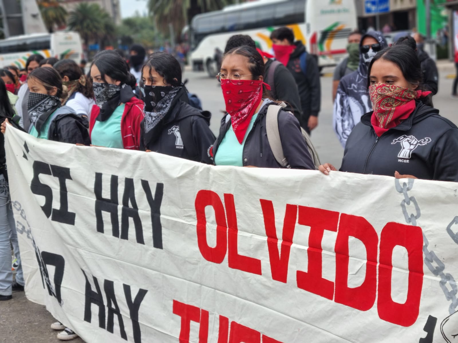 Actividades de conmemoración por la desaparición de los 43 estudiantes normalistas en Ayotzinapa en México