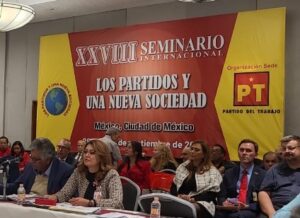 En el Seminario Internacion del Partido del Trabajo de México hacen homenaje al Secretario General de Hezbollah Sayen Hassan Nasrala muerto en bombardeo israelí en El Libano